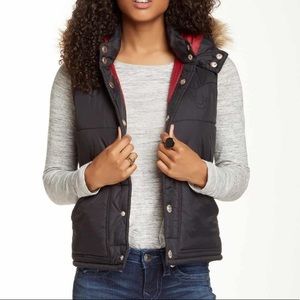 True Religion Faux Fur Puffer Vest